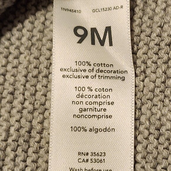 Carter's Just One You 100% Cotton Gray Sweater/Hat Set Infant/Baby Size 9 Months - Picture 8 of 9